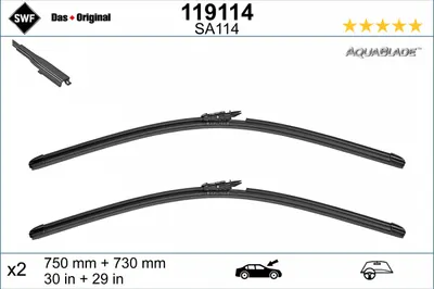 Lamela stergator fata (2 buc) AquaBlade 750 730mm potrivit FORD GALAXY III, GALAXY MK III, S-MAX 01.15