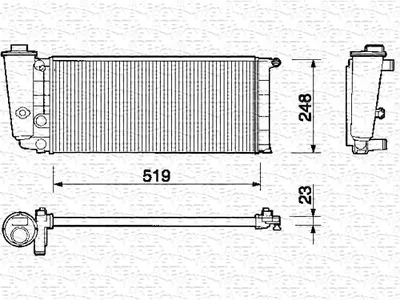 Intercooler FIAT PANDA; LANCIA Y10 0.8-1.1 06.85-09.03