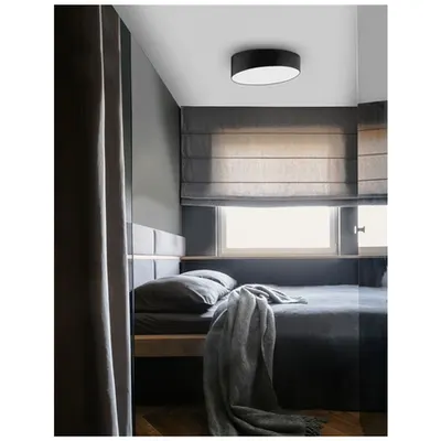 Plafoniera MAGGIO Nisipiu Negru Aluminiu Mat Alb Acrylic Diffuser LED 60 Wat 230 Volt 4280Lm 3000K IP20