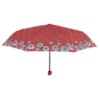 Umbrelă damă MINI manuală Perletti flori buline roșu