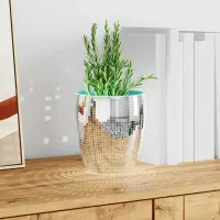 vidaXL Placă Mozaic cu Oglindă 3 buc. Argintiu 100 x 4 cm Sticlă
