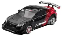 Model de colecție Mini GT Modern: Mașini - Toyota GR86 LB Nation Advan Black 2025 (RHD)