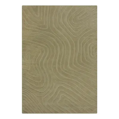 Covor kaki țesut manual din lână 160x230 cm Mesmerise Sage – Flair Rugs