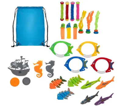Set 26 jucarii pentru scufundari, vanatoare de comori, sac de depozitare