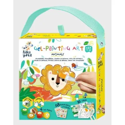 Set portabil de pictura cu gel Haku Yoka - Animale