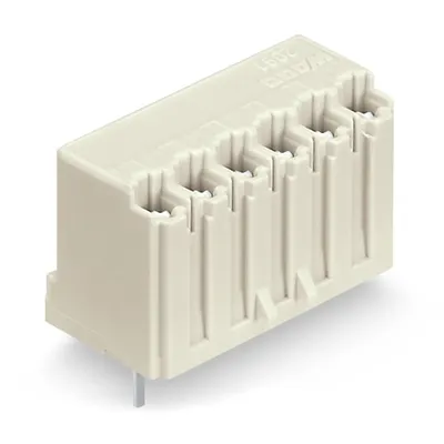 THR female header; 0.4 x 0.9 mm solder pin; straight; Pin spacing 3.5 mm; 6-pole; light gray
