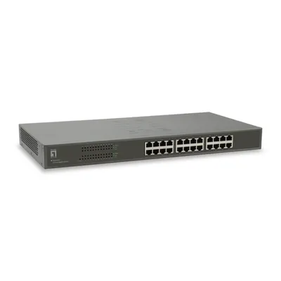 Switch 24xRJ45 10/100/1000,silentios,f.vent.,alim.intern