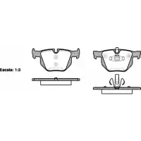 Set placute frana, frana disc REMSA 0381.70