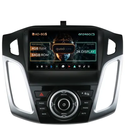 Navigatie 2K Ford Focus 3 (2011-2019), Android, S-Quadcore 4GB RAM + 64GB ROM, 9.5 Inch - AD-BGS90042K+AD-BGRKIT144