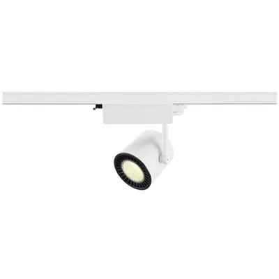 Iluminat decorativ pe sina, Melodii SUPROS TRACK, LED sistem 3 circuite alb alb 4000K CRI90 de luminat 60 ° reflector 2700lm incl. adaptor 3 circuite