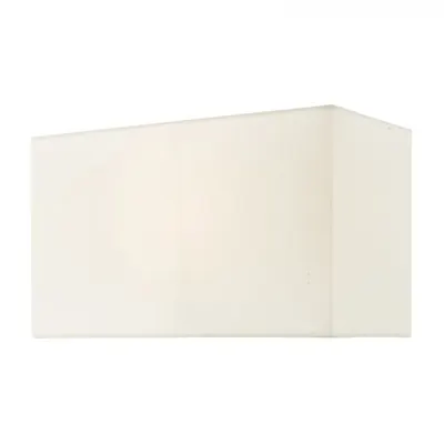 Abajur Tegal Ivory Cotton Rectangle Shade 32cm