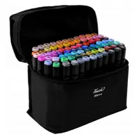 Set 80 carioci, Jokomisiada, ProTone, De colorat, Cu 2 capete, Cu alcool, Cu multiple culori, 3 ani+, Multicolor