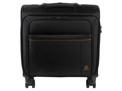 Troler pilot cu 4 roti laptop, 44x37x20 cm, Exactive Exacompta 18834E, negru