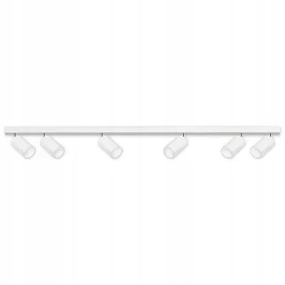 Plafoniera 6 becuri, dulie GU10, lungime 1200 mm, alb mat