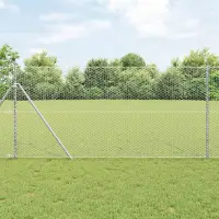 vidaXL Fixare pentru gard hexagonal 100 x 1,4 m Oțel Galvanizat Plasă