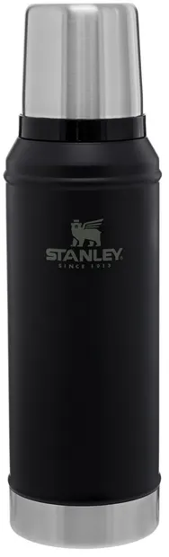 Sticla termica Stanley - The Legendary, Matte Black Pebble, 0.75 l