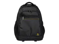 Rucsac laptop 51x36x20 cm, Exactive Exabusiness cu roti si maner telescopic Exacompta 18634E, negru