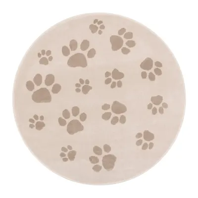 Covor pentru copii bej ø100 cm Paws Light Beige – FD
