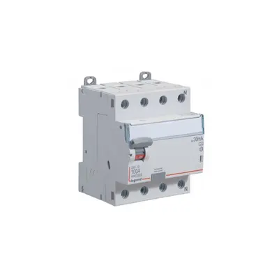Intrerupator diferential RCD DX³-ID - 4P 400 V~ Nul pe partea dreapta - 100 A - 30 mA - tip A