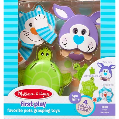 Set 3 jucarii pentru motricitate Animale de companie - Melissa & Doug