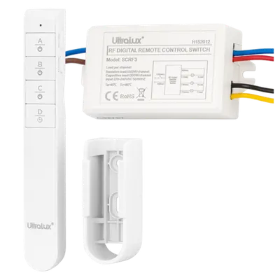 Telecomanda cu functie de intrerupator RF, 3 canale, 220V