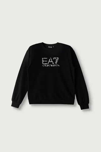 EA7 Emporio Armani hanorac pentru copii din bumbac cu elastan