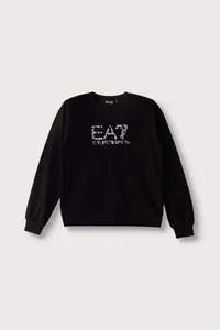 EA7 Emporio Armani hanorac pentru copii din bumbac cu elastan