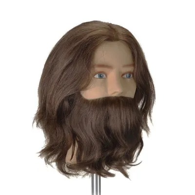 Cap de manechin KIEPE - 100% par natural - INDIAN - Barbat