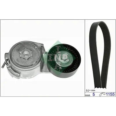 Set curea transmisie cu caneluri INA 529 0011 10