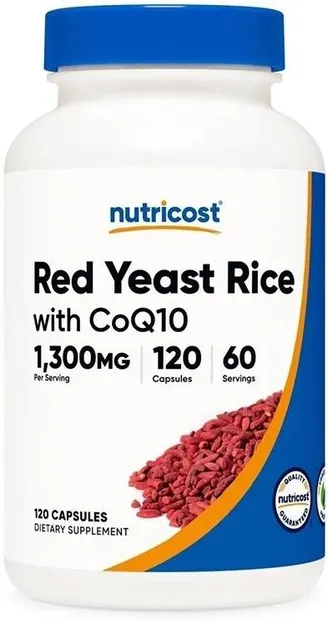 Red Yeast Rice with CoQ10, 1300 mg, 120 capsule, Nutricost