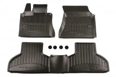 Covorase auto (set, cauciuc, 3 bucati, culoare negru) BMW X5 (F15, F85) intre 2013-2018