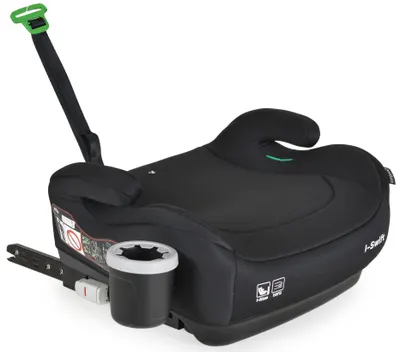 Inaltator scaun auto Cangaroo - I-Swift, i-Size, с IsoFix, 125-150 cm, negru