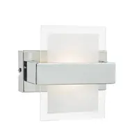 Lampa iluminat perete Apt LED Wall Light Polished Chrome & Glass