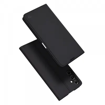 Husa pentru Samsung Galaxy A05s A057, Techsuit, Magskin Book, Neagra