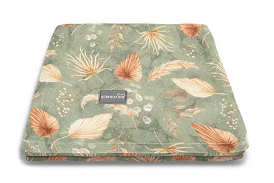 Paturica muselina si bambus 120x120 cm Boho Green Sleepee