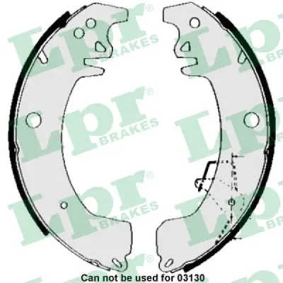 Set saboti frana LPR 05090