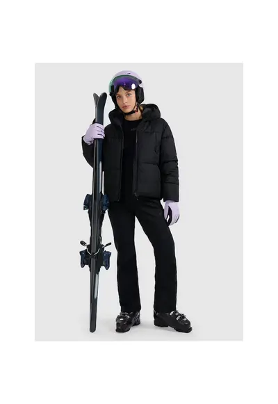 Pantaloni de schi dama softshell - membrana 10000 - negru - poliester