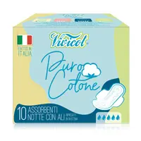 Absorbante de noapte din bumbac hipoalergenic 5 picaturi 10buc Vivicot