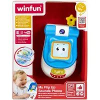Jucarie interactiva Winfun - Telefon cu clapeta, cu lumini si sunete