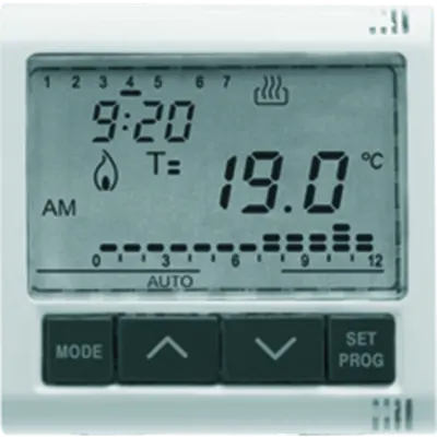 Termostat crono - 230V ac 50/60Hz - 2 MODULES - SYSTEM WHITE