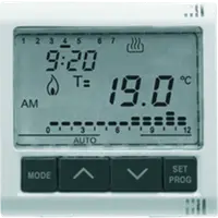 Termostat crono - 230V ac 50/60Hz - 2 MODULES - SYSTEM WHITE