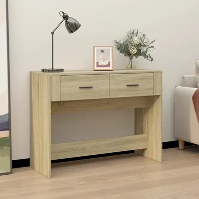 vidaXL Măsuță consolă, stejar sonoma, 100x39x75 cm, lemn prelucrat