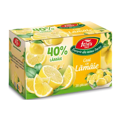 Ceai cu lamaie, 20 plicuri, Fares