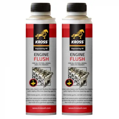 Pachet 2 x Aditiv Kross Engine Flush pentru curatare motor 250 ml