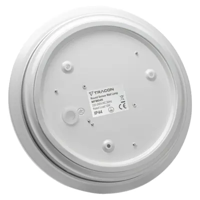 CIL LED rotund de perete cu d etector de miscare, alb 230VAC, 12W, 4500K , IP44, 950lm,EEI=G