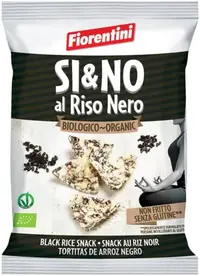 Mini gustări organice cu orez negru, 20 g, Fiorentini