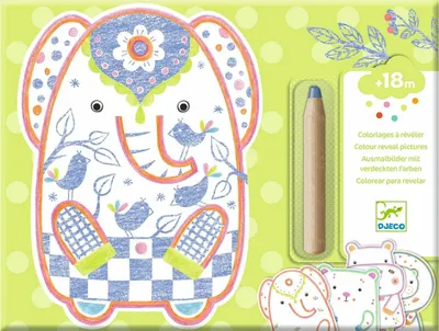 Set de colorat Djeco - Animale sălbatice