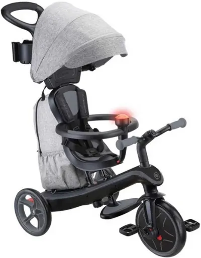 Tricicletă 4 în 1 Globber - Explorer Trike Deluxe Play, gri