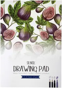 Caiet de schițe pentru desen Sense - Smochin, A4, de coli