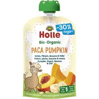 Piure din Dovleac, Piersici, Banane si Ovaz pentru Copii +6 Luni fara Gluten Ecologic/Bio 100g